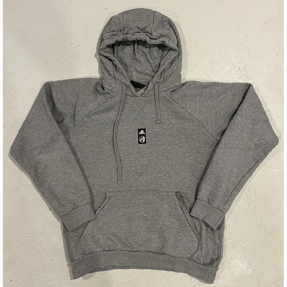 Adidas St Louis City SC Soccer Sweatshirt Hoodie Mens Small MLS Gray Pullover